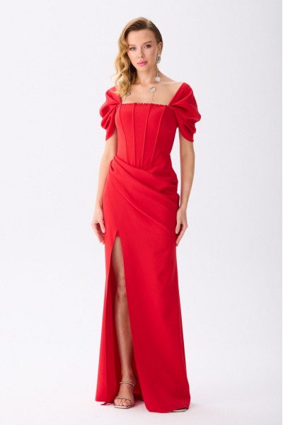 BÜYÜK BEDEN KREP BALIK ABİYE