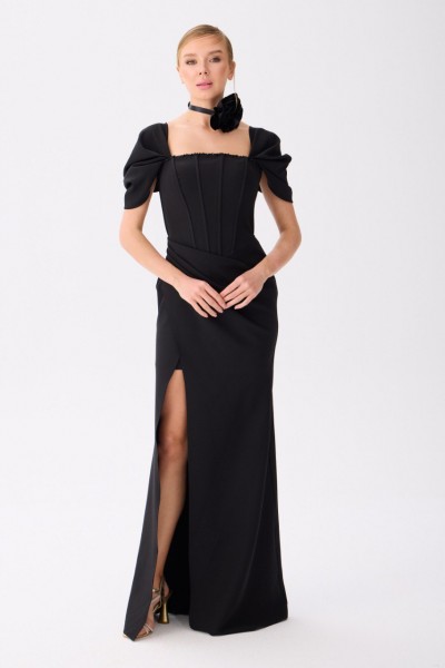 BÜYÜK BEDEN KREP BALIK ABİYE